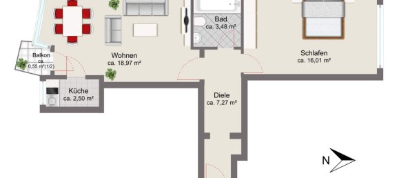 Apartamento de 2 divisões em Munich, Germany N.º 325745 3