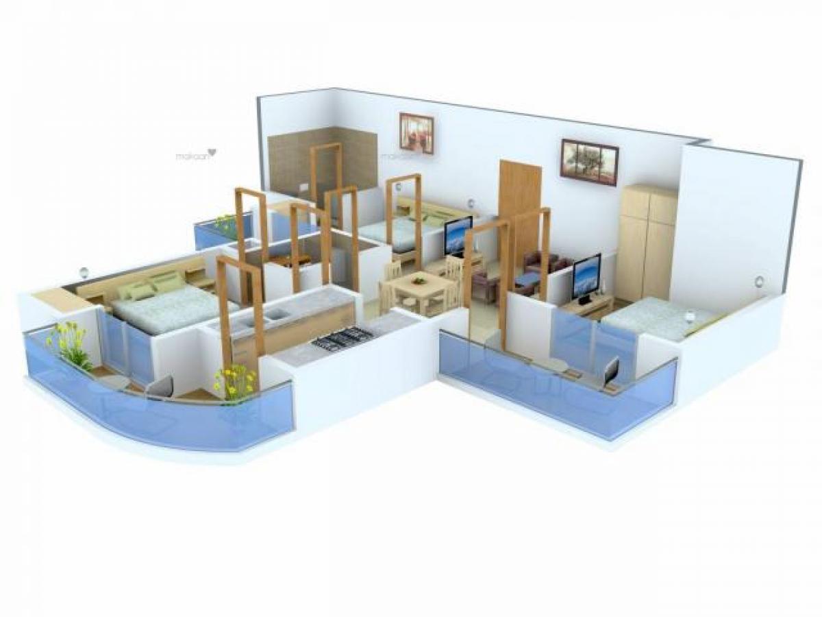 Casa de 3 dormitorios en Ghaziabad, India No. 63964