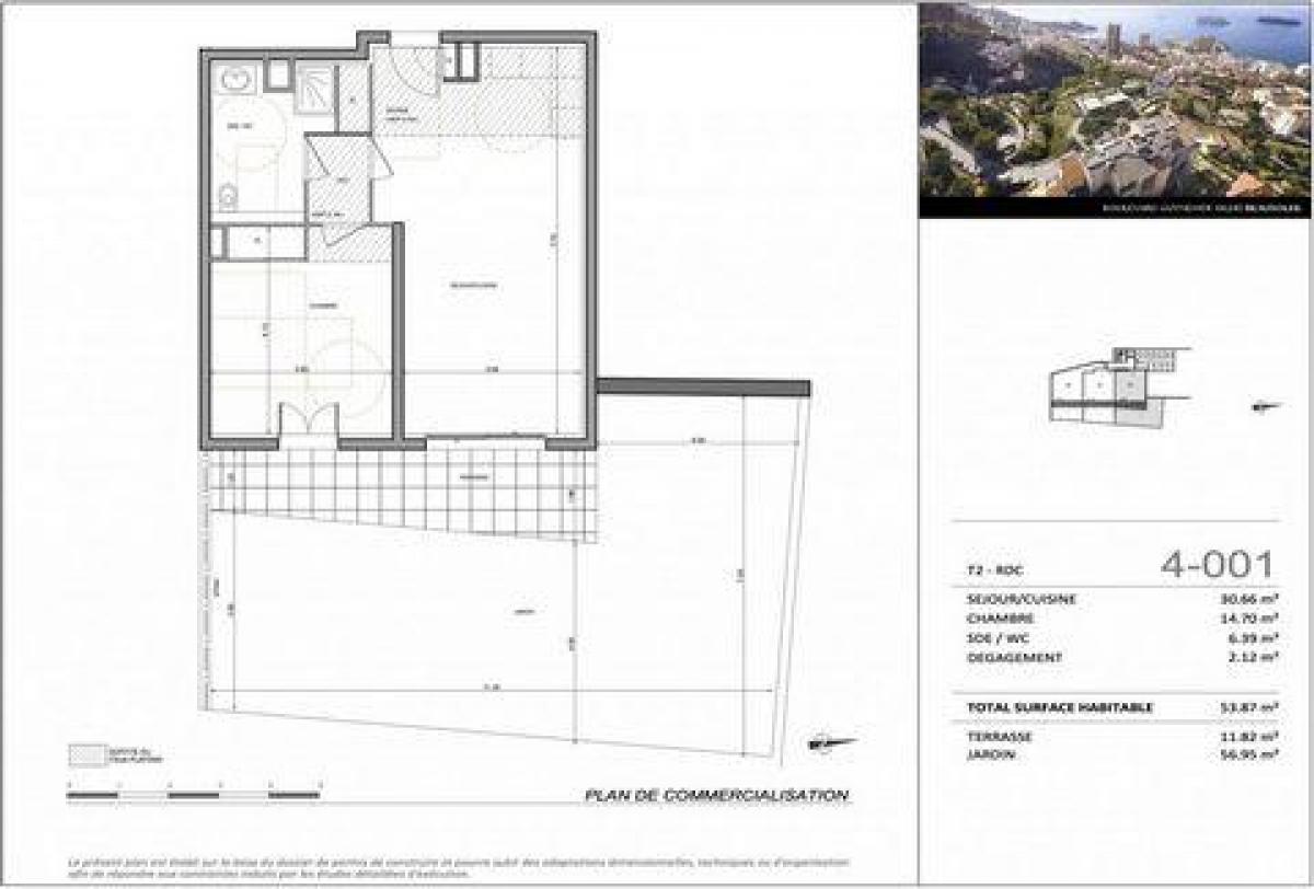 Estúdio em condomínio em Beausoleil, France N.º 16187