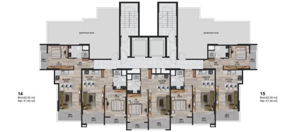 2 rooms Apartment in Yenisehir, Turkey No. 30409 20