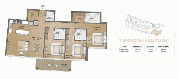 1 dormitorio apartamento en venta en Dubai, UAE № 189385 14