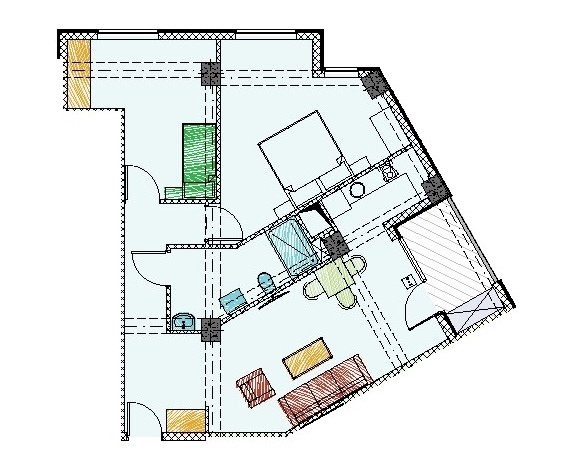2 bedrooms Apartment in Tbilisi, Georgia No. 164
