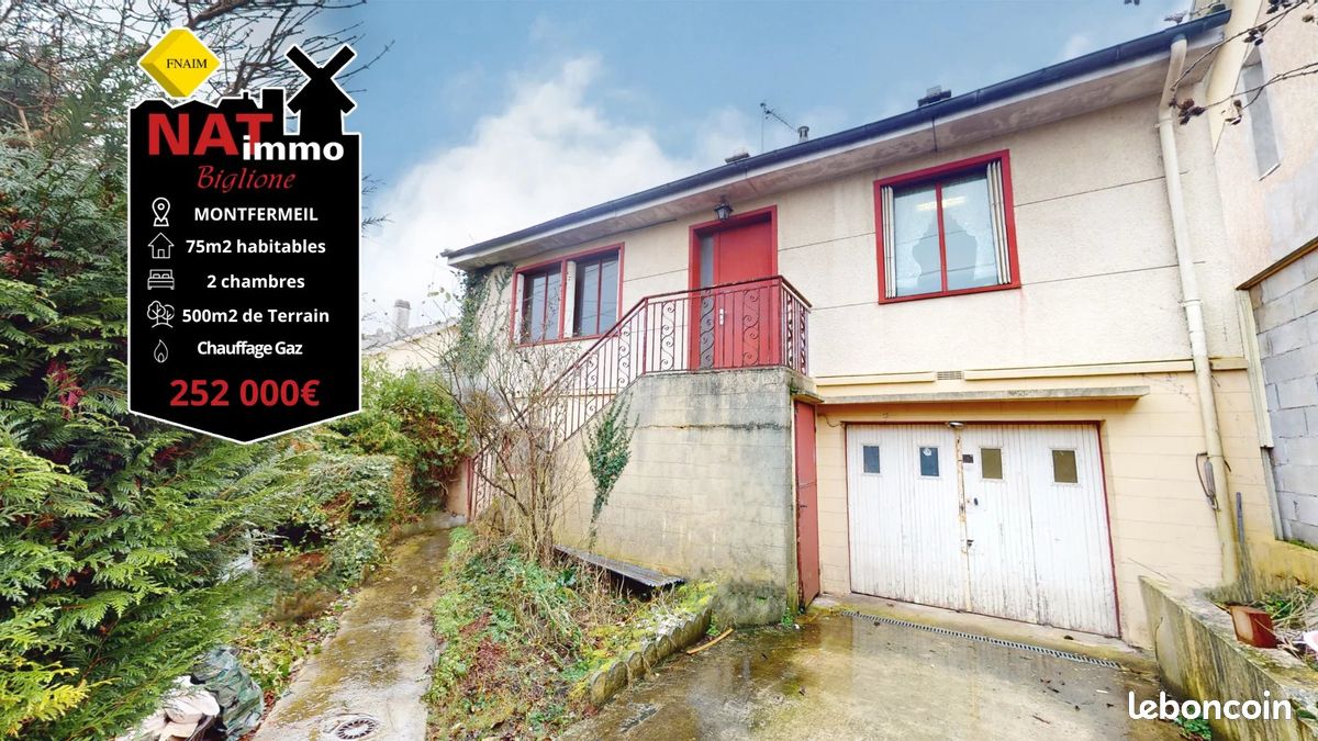 2 غرف نوم منزل في Montfermeil, France رقم 146803