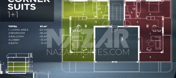 Apartment 1+1 in Alanya, Turkey No. 14412 21