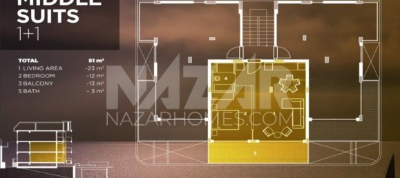 Apartment 1+1 in Alanya, Turkey No. 14412 22