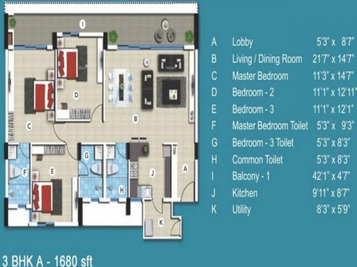 3 bedrooms House in Bangalore, India No. 43290