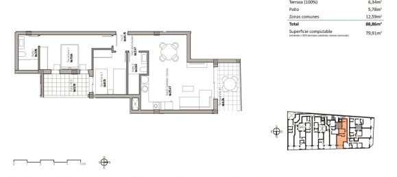 2 bedrooms Apartment in Guardamar del Segura, Spain No. 14233 20