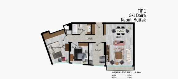 3 rooms Apartment in Atasehir, Turkey No. 28161 19