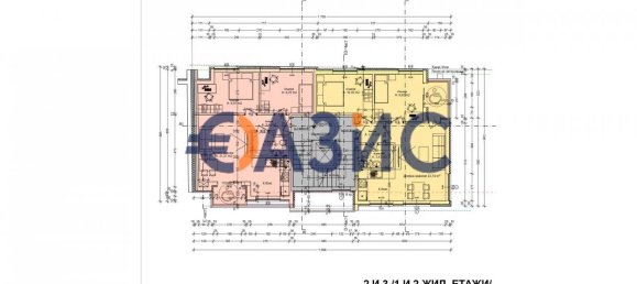 Apartamento T2 em Burgas, Bulgaria N.º 876 15