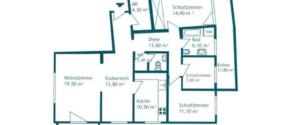 3 chambres Appartement à Salzburg, Austria No. 193463 5