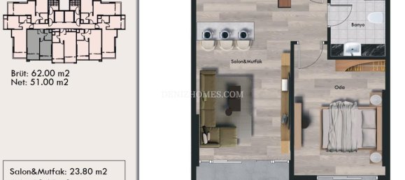 2 rooms Villa in Yenisehir, Turkey No. 31766 24