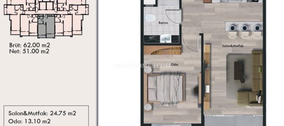 2 rooms Villa in Yenisehir, Turkey No. 31766 22