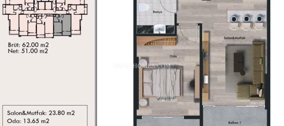 2 rooms Villa in Yenisehir, Turkey No. 31766 20