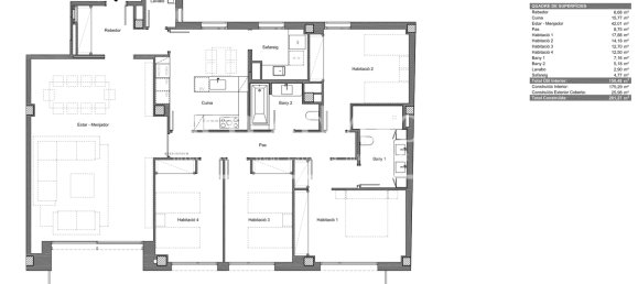 4 bedrooms Apartment in Barcelona, Spain No. 151829 9