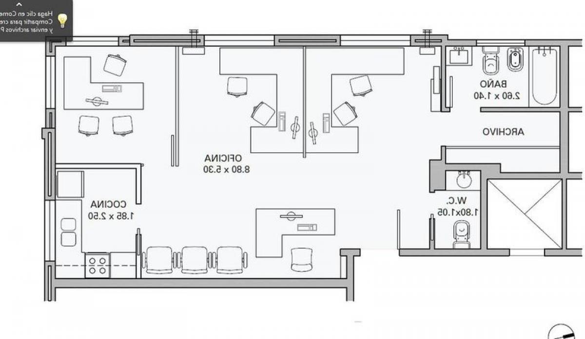 61m² Office in Corrientes, Argentina No. 22694