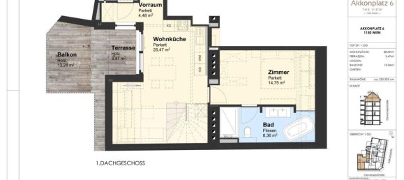 3-salle Appartement à Rudolfsheim-Funfhaus, Austria No. 1503 8