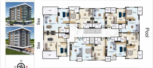 Studio in Alanya, Turkey, Nr. 4676 29