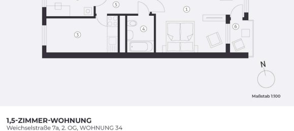 Apartamento de 1 dormitorio en Friedrichshain, Germany No. 90550 16