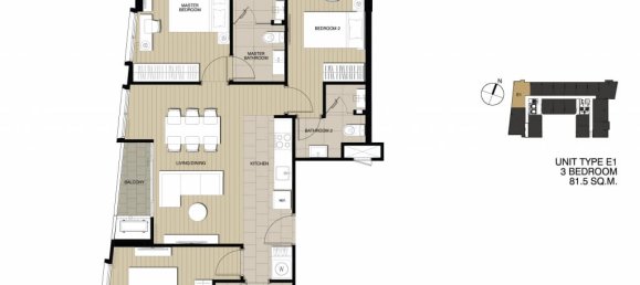 3 bedrooms Condo in Bangkok, Thailand No. 2207 13