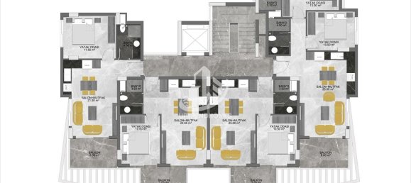 Квартира 1+1 в Оба, Турция № 10685 4