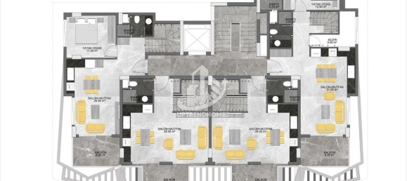 Квартира 1+1 в Оба, Турция № 10685 3