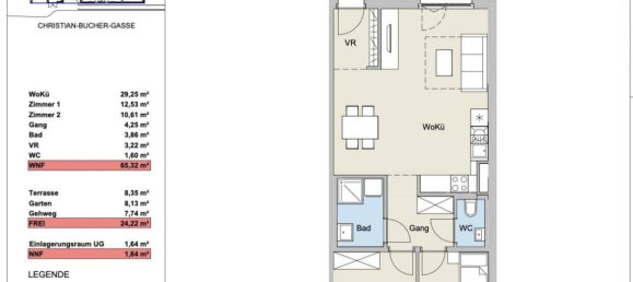 Квартира с 3 комнатами в Вена, Австрия № 226117 11