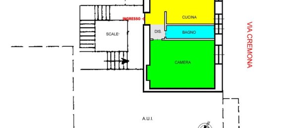 2 rooms Apartment in Legnano, Italy No. 268702 21