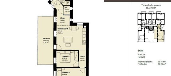 Apartamento de 3 habitaciónes en Penzing, Austria No. 90762 25
