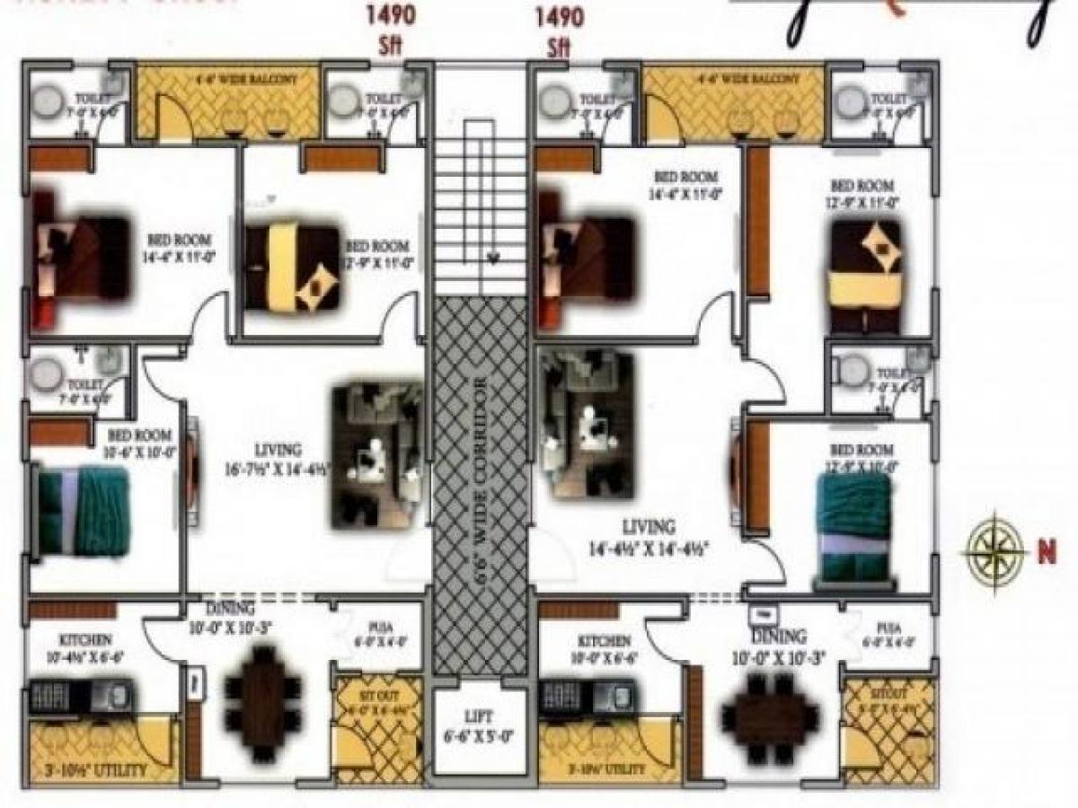 Дом с 3 спальнями в Вишакхапатнам, Индия № 44271