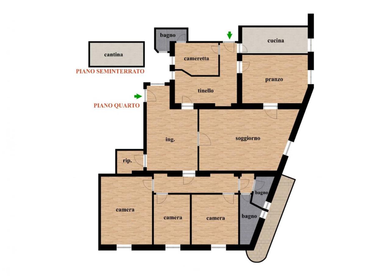 6 rooms Apartment in Rome, Italy No. 32568