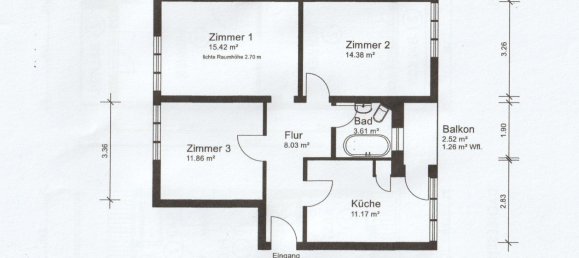 3 rooms Apartment in Bremen, Germany No. 231336 2