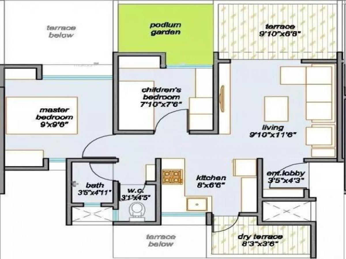 2 bedrooms House in Pune, India No. 46219