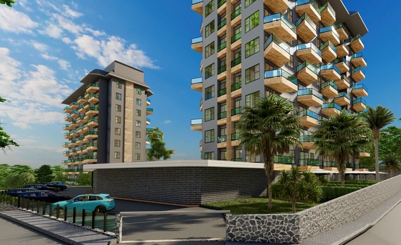 Apartment 3+1 in Konak Green Towers, Alanya, Turkey No. 39646
