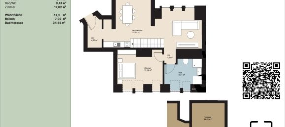 2 rooms Apartment in Leopoldstadt, Austria No. 9387 25