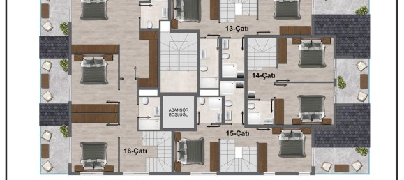 Apartment 1+1 in Gazipasa, Turkey No. 31415 11