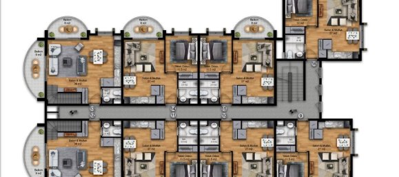 2-Zimmer Penthouse in Alanya, Turkey, Nr. 9683 22