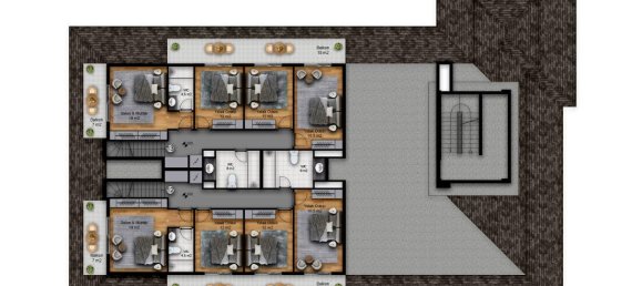 2-Zimmer Penthouse in Alanya, Turkey, Nr. 9683 23