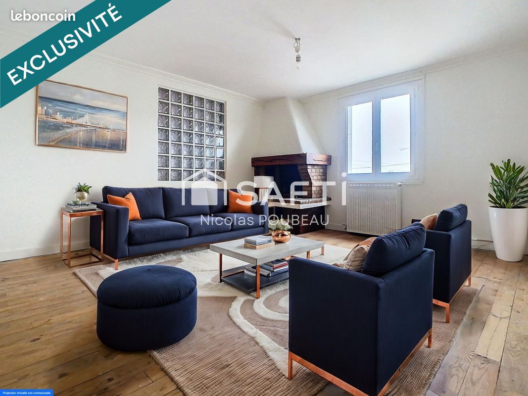 4 غرف نوم منزل في Saint-Branchs, France رقم 54820