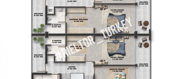 Villa 3+1 in Side, Turkey No. 13449 9