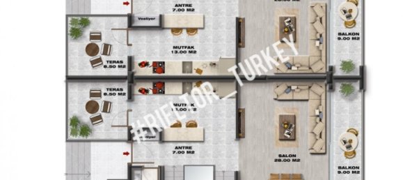 Villa 3+1 in Side, Turkey No. 13449 10