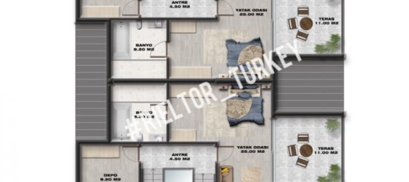 Villa 3+1 in Side, Turkey No. 13449 7