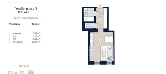 Studio in Alsergrund, Austria, Nr. 137559 7