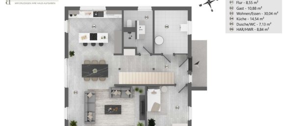 Дом с 3 спальнями в Бёрде, Германия № 330431 11