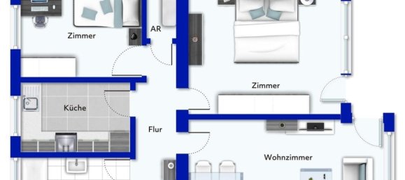 Apartamento de 3 habitaciónes en Boblingen, Germany No. 16897 9