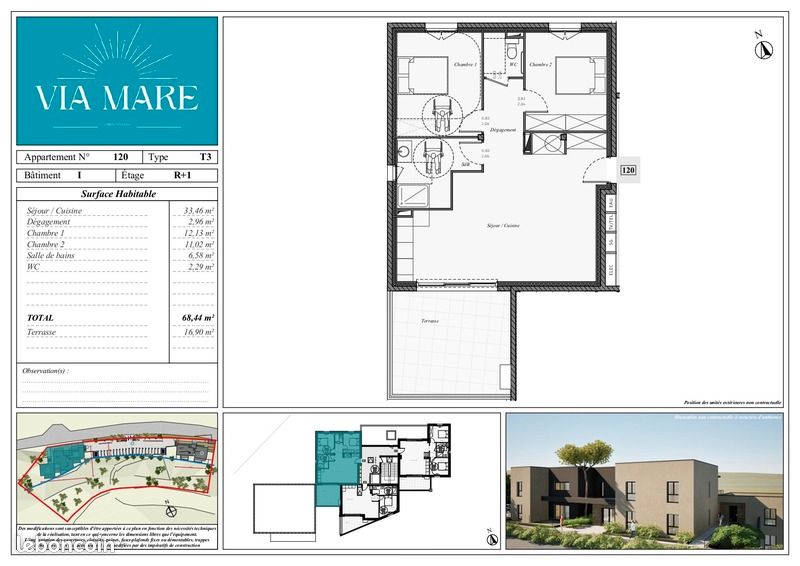 2 bedrooms Apartment in Ghisonaccia, France No. 46598