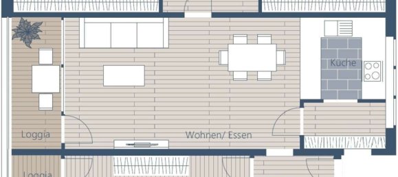 Квартира с 3 спальнями в Лейпциг, Германия № 61878 10