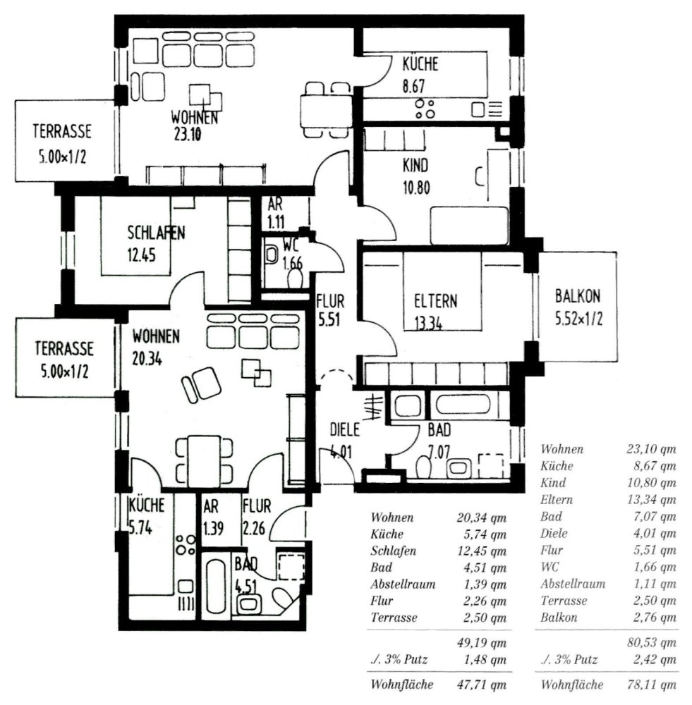 5 rooms Apartment in Augsburg, Germany No. 347963
