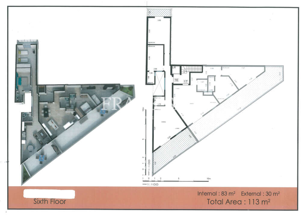 Apartamento em Gzira, Malta 113 m² N.º 2225