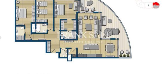 Apartamento de 3 dormitorios en Kalkara, Malta No. 164 2