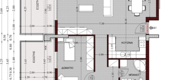 3 bedrooms Apartment in Evosmos, Greece No. 2045 5